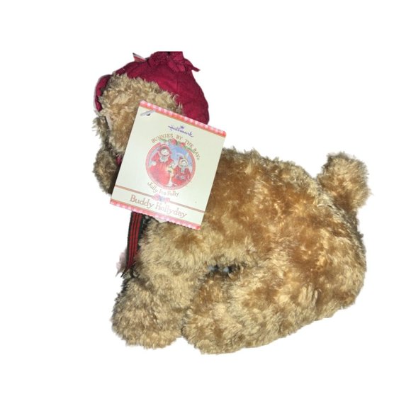 Hallmark Stuffed Plush Christmas “Buddy Hollyday” Brown Puppy Dog 9” - Picture 14 of 14